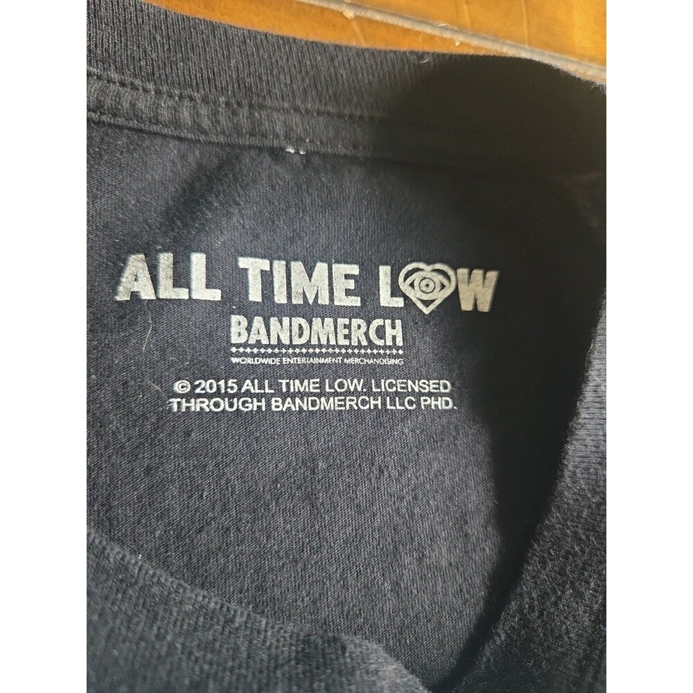 Vtg 2015 All Time Low Baltimore MD Skyline Band T Shirt Hometown Merch 20x28 Med - Picture 8 of 16